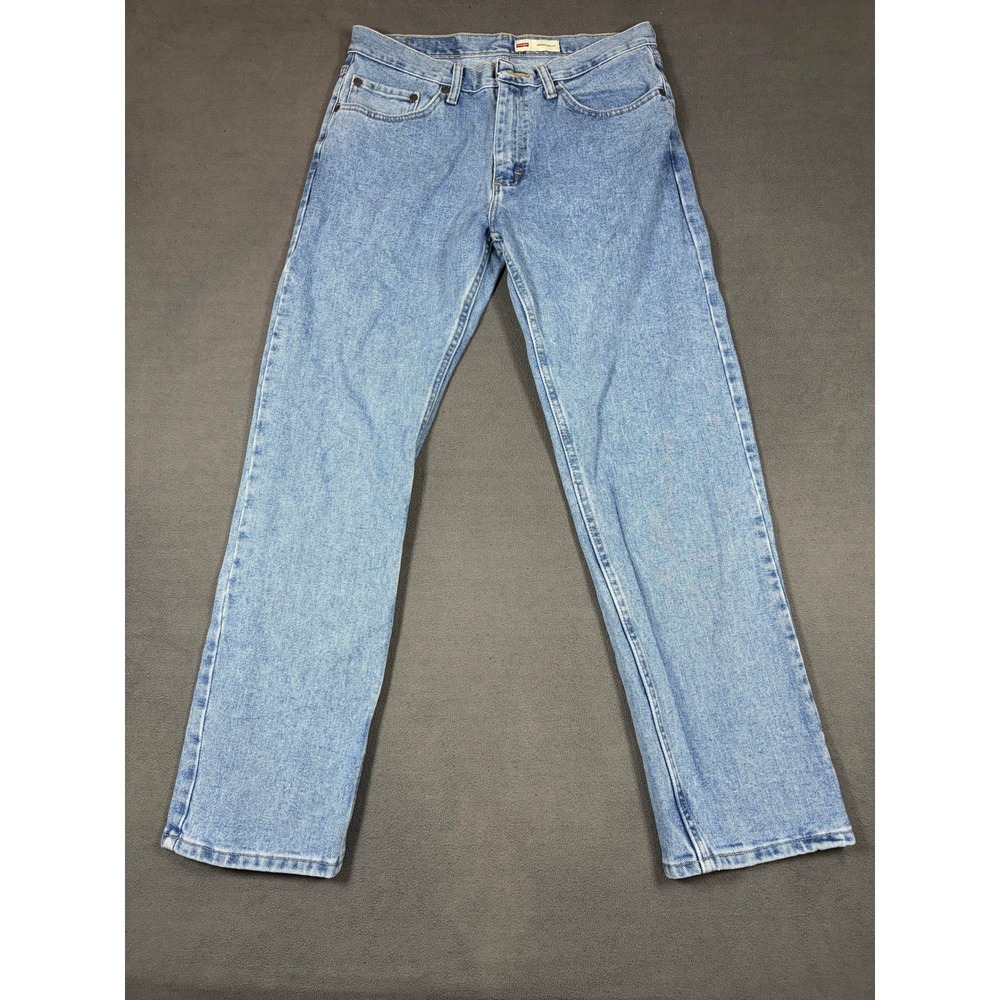 Wrangler Jeans Mens 32x30 Blue Regular Fit Straight Leg Denim 109TRGCAW